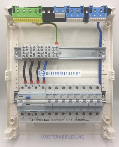 Hager Unterverteiler 2-Reihig Aufputz ohne Tür